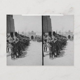 Egyptische soldaten in de Citadel, Caïro c.1900 Briefkaart