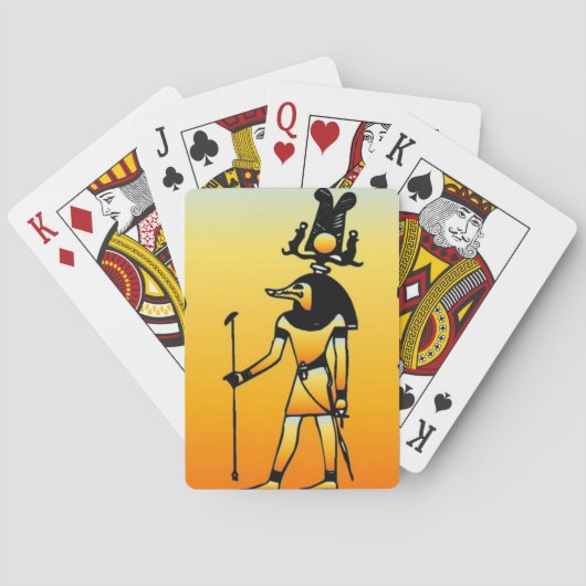 Egyptische spelkaarten pokerkaarten (Achterkant)