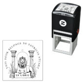Egyptische Sphinx Custom Name Ex Libris Stamp Zelfinktende Stempel (In situ)