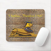 Egyptische Sphinx Funny Philosophy Quote Mousepad Muismat (Met muis)