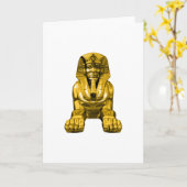 Egyptische Sphinx Kaart (Gele Bloem)