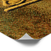 Egyptische Sphinx over Poster met leder-effect-kun (Hoek)