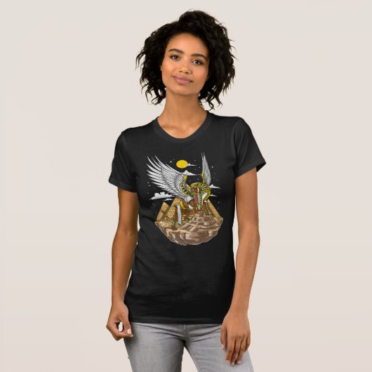Egyptische Sphinx Pyramids T-shirt (Voorkant volledig)