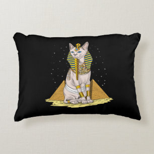 Egyptische Sphynx Cat Bastet Ancient Goddess Accent Kussen