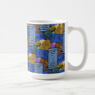 "Egyptische spoelen" - Mok voor abstract design