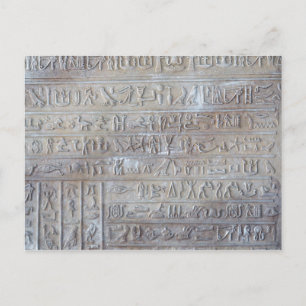 Egyptische spreuk gelukspostkaart briefkaart