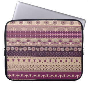 Egyptische stam: Oud naadloos Laptop Sleeve