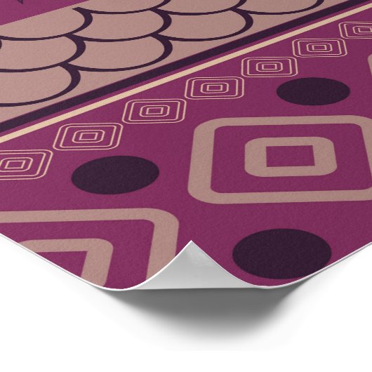 Egyptische stam: Oud naadloos Poster (Hoek)