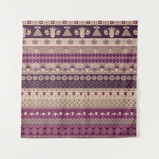 Egyptische stam: Oud naadloos Wandkleed (Voorkant)