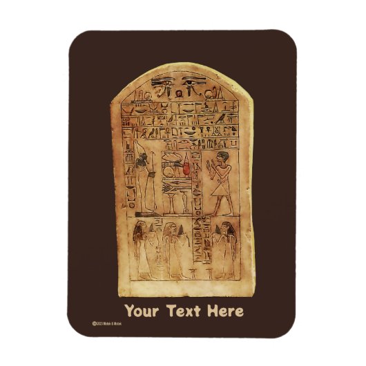 Egyptische Stele Magneet (Verticaal)