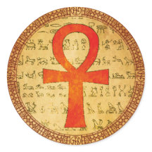 Egyptische Sticker - Ankh Cross