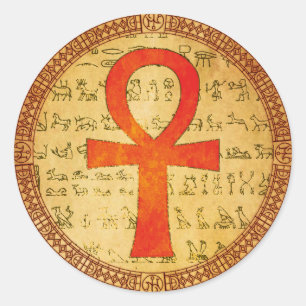 Egyptische Sticker - Ankh Cross