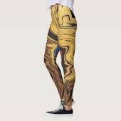 Egyptische stijl Abstracte kleur ontworpen Leggings (Links)