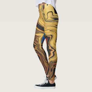 Egyptische stijl Abstracte kleur ontworpen Leggings