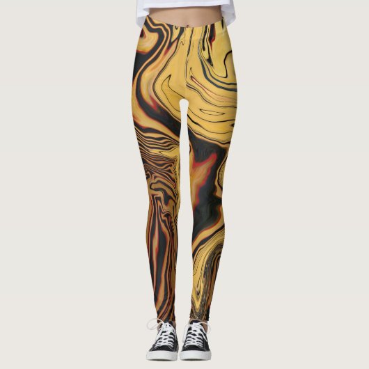 Egyptische stijl Abstracte kleur ontworpen Leggings (Voorkant)