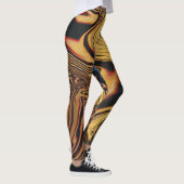 Egyptische stijl Abstracte kleur ontworpen Leggings (Rechts)