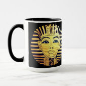 Egyptische stijl Farao Black en Gold Mok (Links)