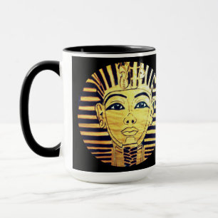Egyptische stijl Farao Black en Gold Mok