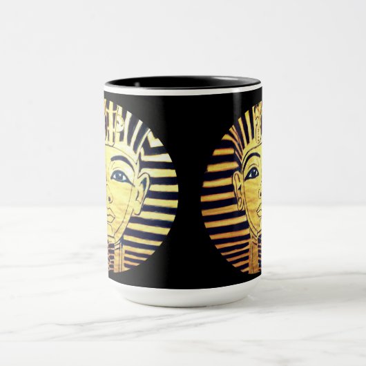 Egyptische stijl Farao Black en Gold Mok (Midden)