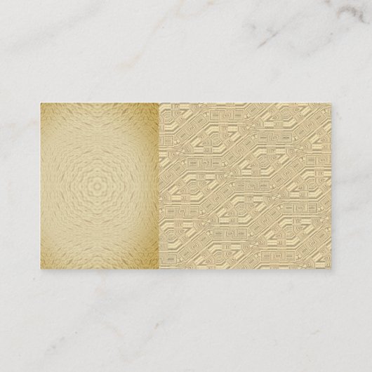  Egyptische stijl gouden visitekaartje (Achterkant)