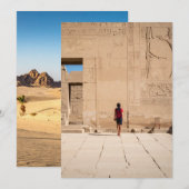 Egyptische stijl menu (Voorkant / Achterkant)