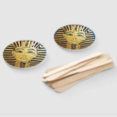 Egyptische stijl Ronde Fan Handwaaier (Niet-gemonteerd)