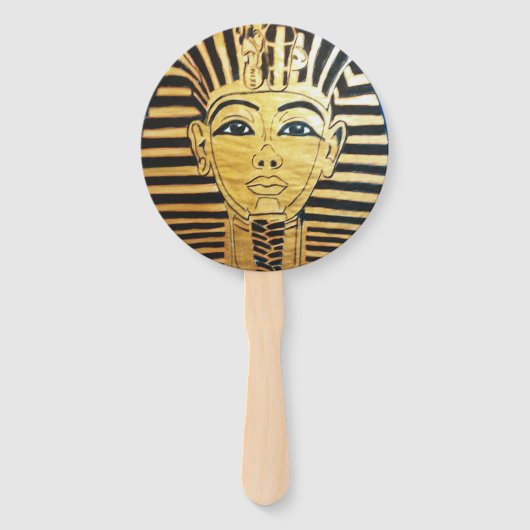 Egyptische stijl Ronde Fan Handwaaier (Voorkant)