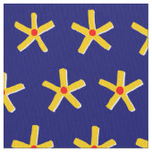 Egyptische stijl sterpatroon V2 - Diep marineblauw Stof (Close Up)