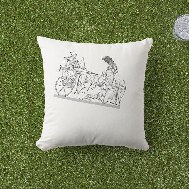 Egyptische strijdwagen  buitenkussen (Gras)