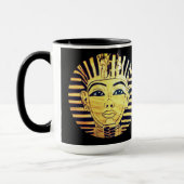 Egyptische Style Black en Gold Pharaoh Coffee-Mok Mok (Links)