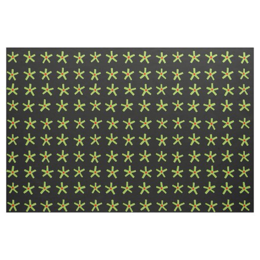 Egyptische Style Star Pattern v2 - zwart Stof (Fat Quarter)