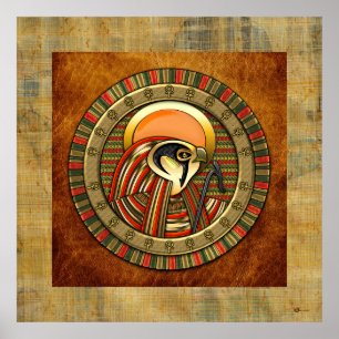 Egyptische Sun God Ra Poster