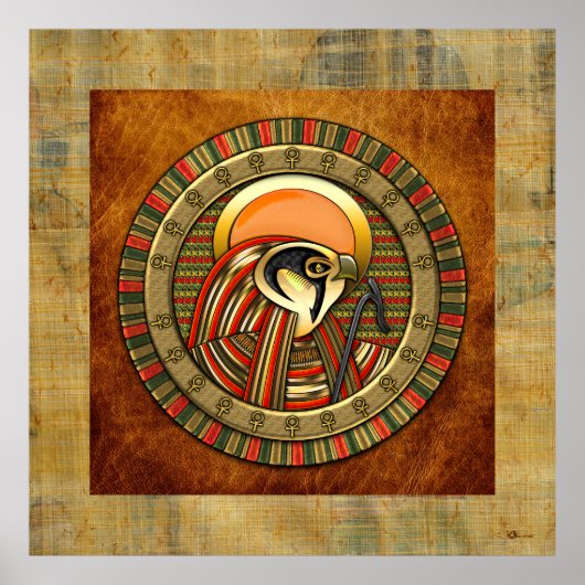 Egyptische Sun God Ra Poster (Voorkant)