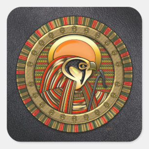 Egyptische Sun God Ra Vierkante Sticker