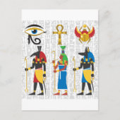 Egyptische symbolen briefkaart (Voorkant)