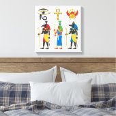 Egyptische symbolen canvas afdruk (Insitu (Slaapkamer))