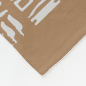 Egyptische symbolen fleece deken (Hoek)