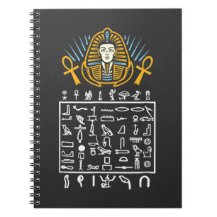 Egyptische Symbolen Hieroglyphic Egypt Farao Histo Notitieboek