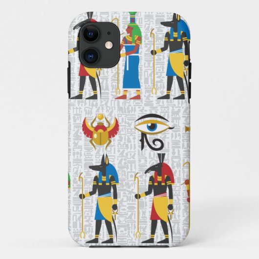 Egyptische Symbolen Hoesje-Mate iPhone Case (Achterkant)