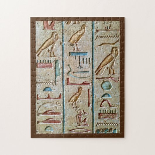 Egyptische symbolen legpuzzel (Verticaal)