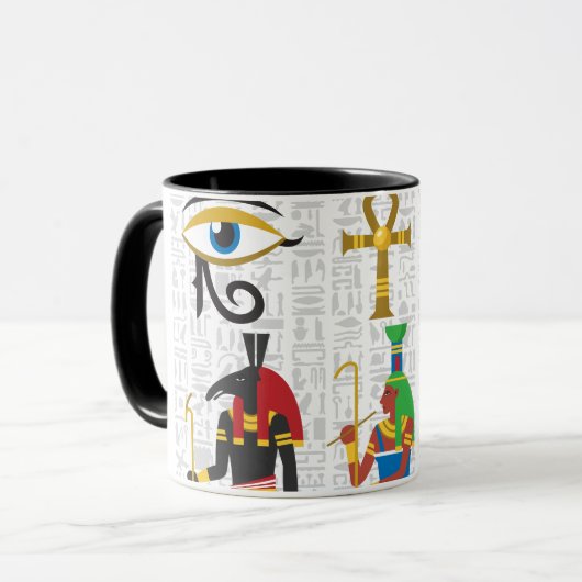 Egyptische Symbolen-Mok Mok (Voorkant links)