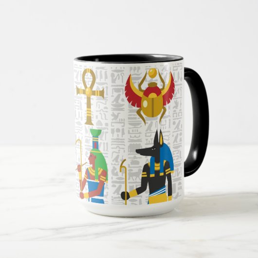 Egyptische Symbolen-Mok Mok (Voorkant rechts)