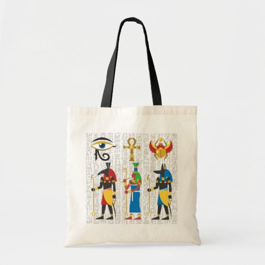 Egyptische symbolen tote bag (Voorkant)