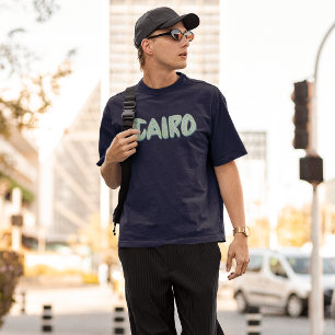 Egyptische symbolen van Hieroglyphics in Caïro Let T-shirt