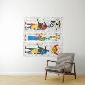 Egyptische symbolen wandkleed (In Situ (horizontaal))