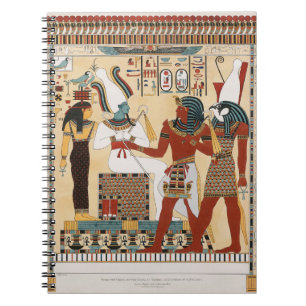 Egyptische tabel van figuren notitieboek