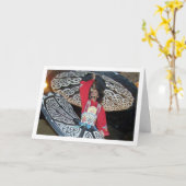 Egyptische Tanoura-danser Kaart (Gele Bloem)