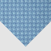 Egyptische Tegel Pattern, Indigo and Light Sky Blu Tissuepapier (Detail)