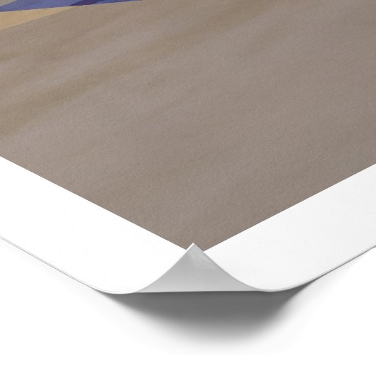 Egyptische tempel 4 poster (Hoek)