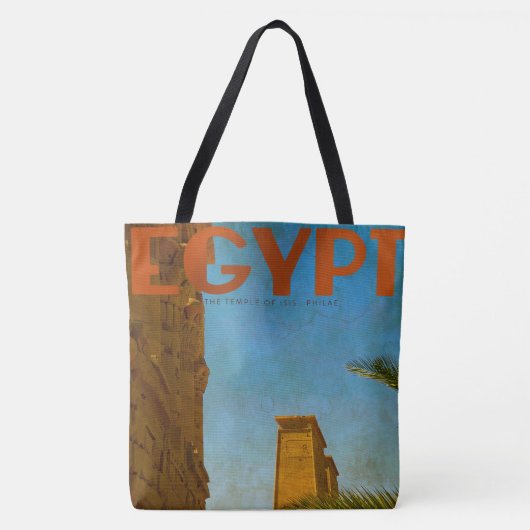  Egyptische Temple Canvas tas (Voorkant)